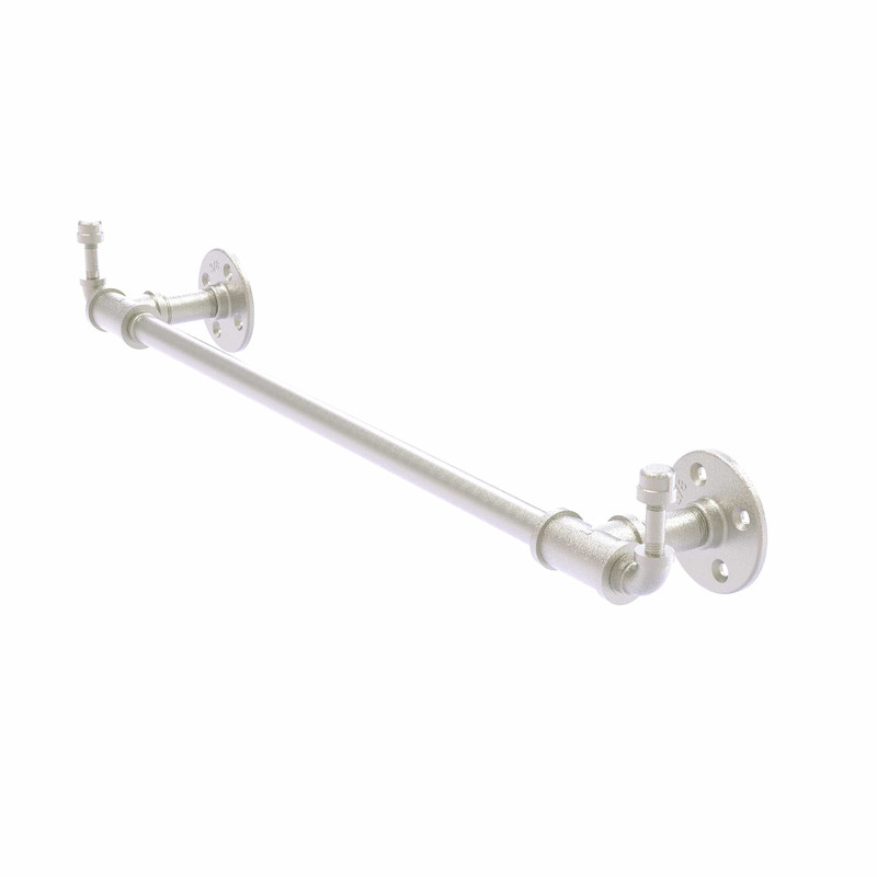 18" Towel Bar with Integrated Hooks, Satin Nickel Finish